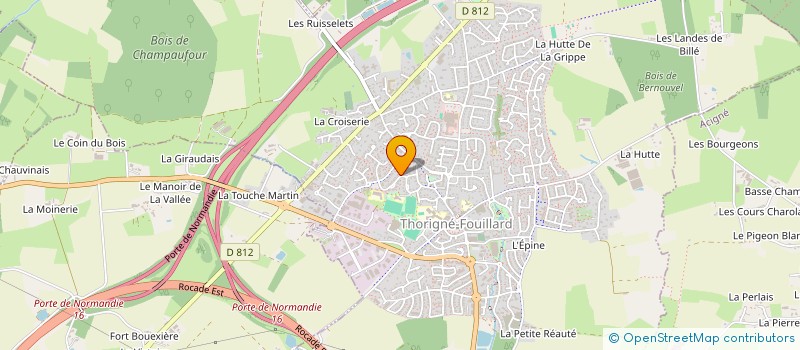 localisation de l'entreprise MANIDEL INVEST  THORIGNE-FOUILLARD