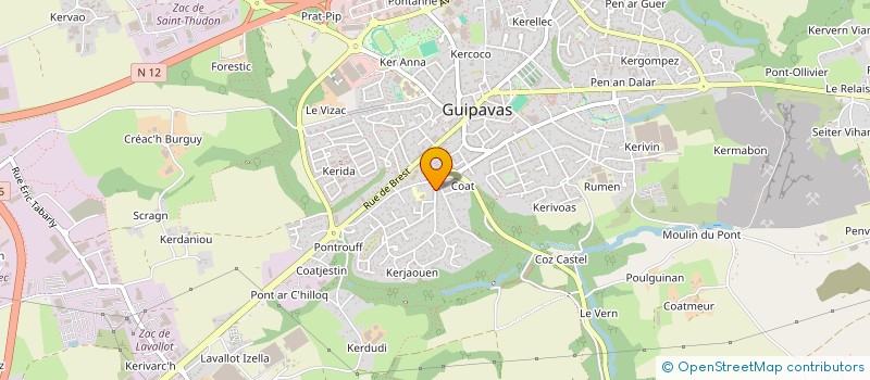 localisation de l'entreprise MANIEL  GUIPAVAS