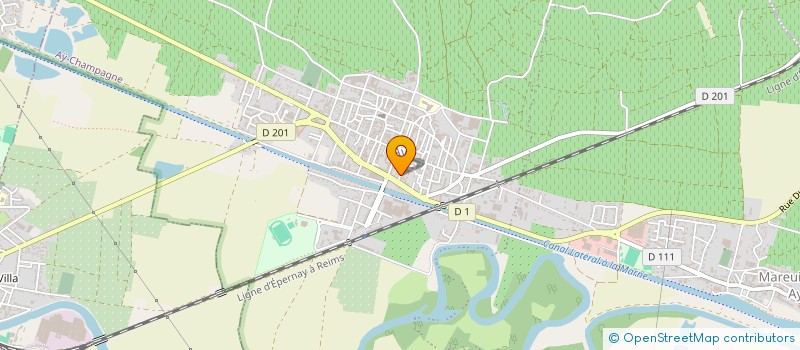 localisation de l'entreprise MANIERE-MAZOCKY ARCHITECTURE  AY-CHAMPAGNE