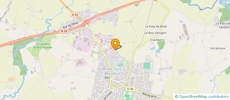 localisation de l'entreprise MANIERE PRIMEUR  BREAL-SOUS-MONTFORT