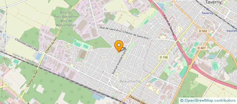 localisation de l'entreprise MANIEZ SAS  BEAUCHAMP