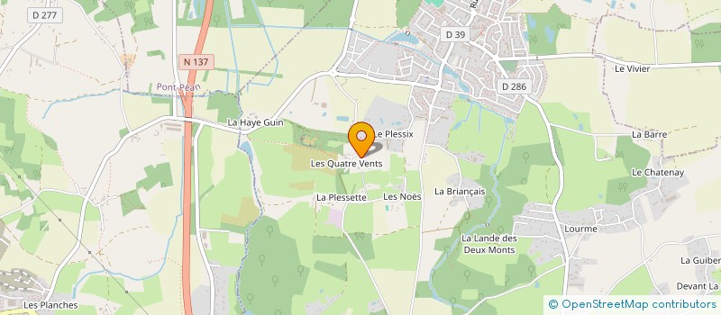 localisation de l'entreprise MANIFA à ORGERES