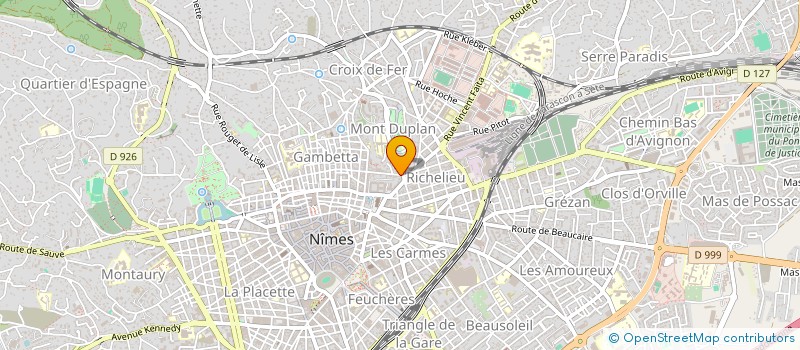 localisation de l'entreprise MANIFACIER ET BEAU  NIMES