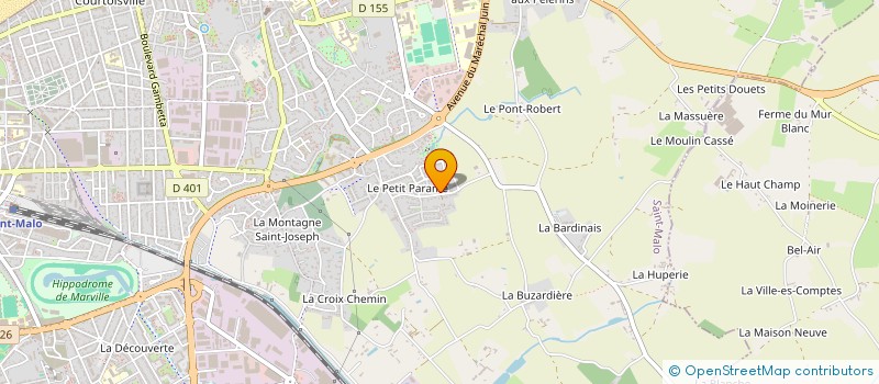 localisation de l'entreprise MANIFESTATIONS ETUDIANTES DEDIEES AUX INTERVENTIONS CULTURELLES ET INITIATIVES SOCIALES à SAINT-MALO