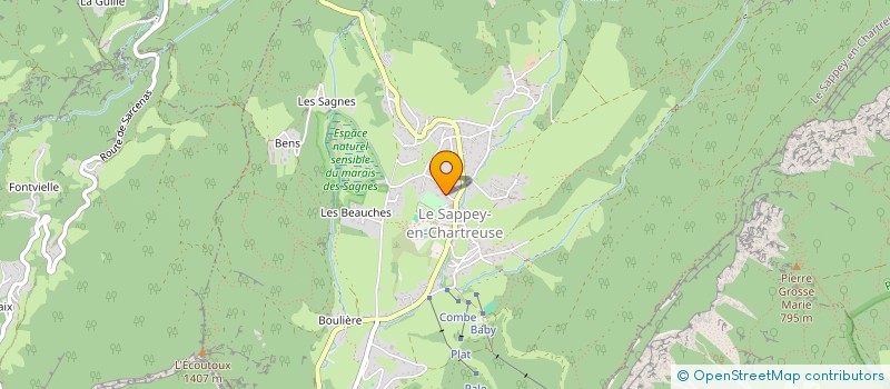 localisation de l'entreprise MANIFESTE DES REVERBERES  LE SAPPEY-EN-CHARTREUSE