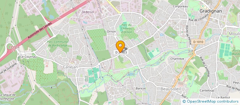 localisation de l'entreprise MANIHI  GRADIGNAN