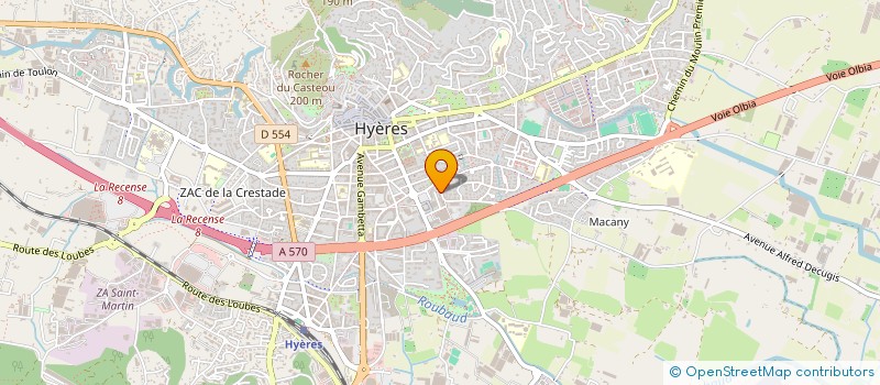 localisation de l'entreprise MANILA à HYERES
