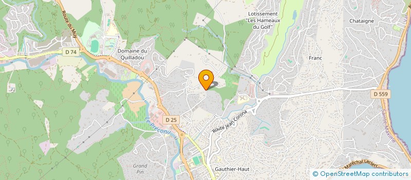 localisation de l'entreprise MANILI PLOMBERIE à SAINTE-MAXIME