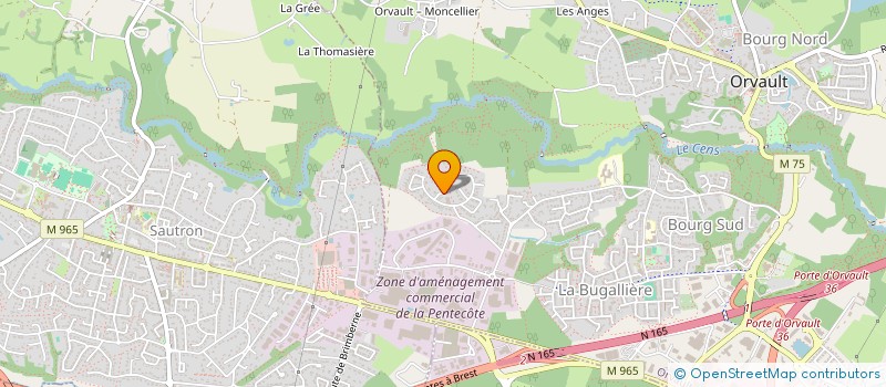 localisation de l'entreprise MANILOR à ORVAULT