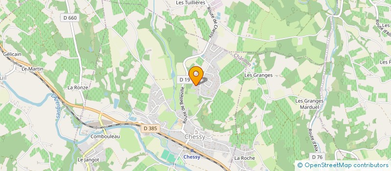 localisation de l'entreprise MANIMETAL à CHESSY