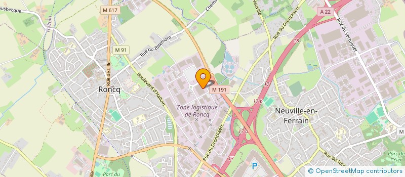 localisation de l'entreprise MANIMOG  RONCQ