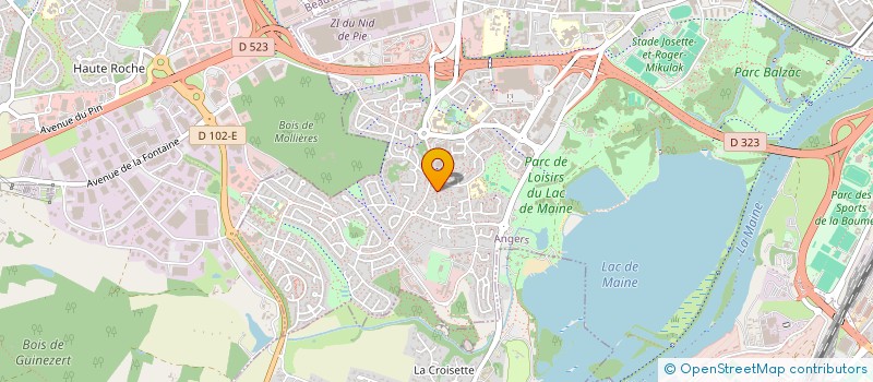 localisation de l'entreprise MANINE à ANGERS