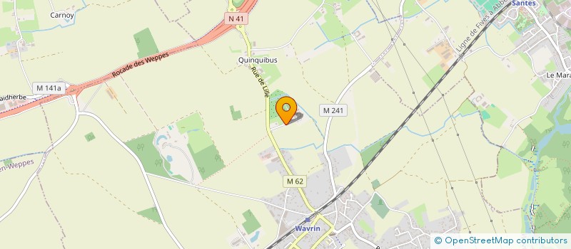 localisation de l'entreprise MANIRO  WAVRIN