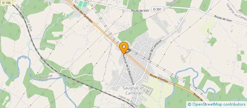 localisation de l'entreprise MANISA  SAUGNAC-ET-CAMBRAN