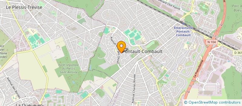 localisation de l'entreprise MANISOL à PONTAULT-COMBAULT