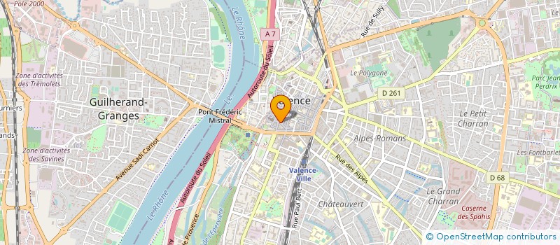 localisation de l'entreprise MANISSADJIAN à VALENCE