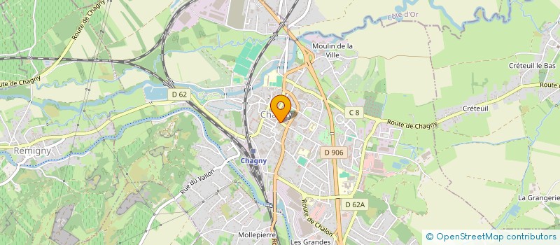 localisation de l'entreprise MANISSOLE OPTIC à CHAGNY