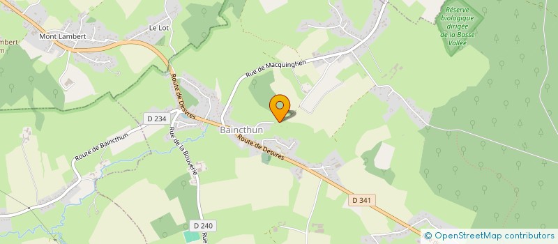 localisation de l'entreprise MANITHO II  BAINCTHUN