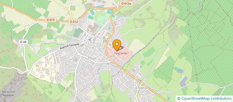 localisation de l'entreprise MANITOBA  THUIR