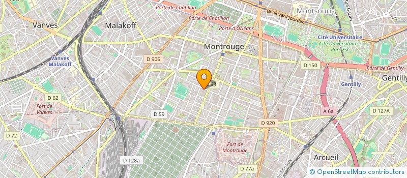localisation de l'entreprise MANITOBA & CO  MONTROUGE
