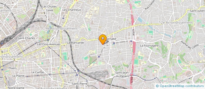 localisation de l'entreprise MANITOO COMMUNICATION  MARSEILLE