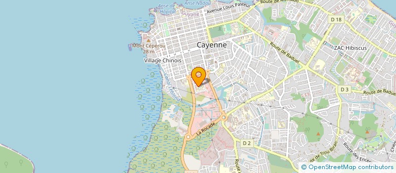 localisation de l'entreprise MANITOU ANTILLES GUYANE à CAYENNE