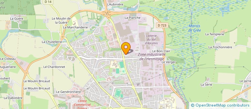 localisation de l'entreprise MANITOU DEVELOPPEMENT à ANCENIS-SAINT-GEREON