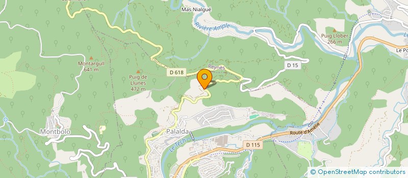 localisation de l'entreprise MANITOU LES SENS  AMELIE-LES-BAINS-PALALDA