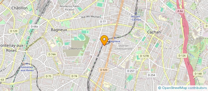 localisation de l'entreprise MANITRANS à BAGNEUX