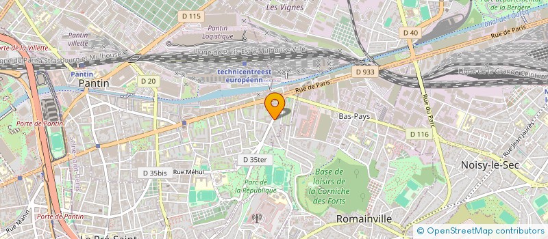 localisation de l'entreprise MANIX à PANTIN