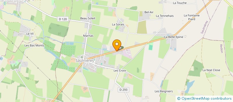 localisation de l'entreprise MANJARD CREATIONS à SAULNIERES