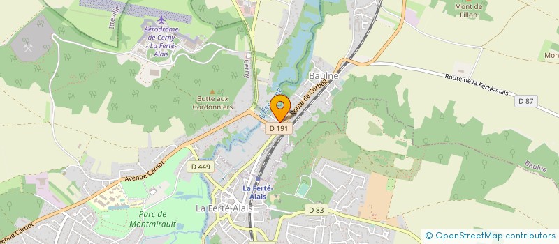localisation de l'entreprise MANJES ANIMATION à BAULNE