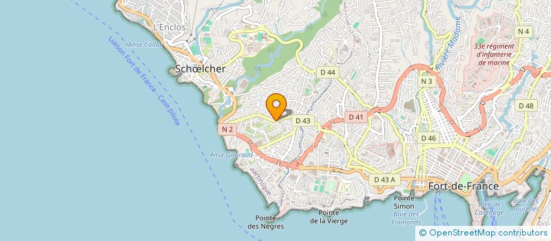 localisation de l'entreprise MANJOS à SCHOELCHER