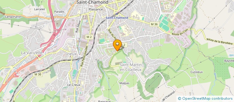 localisation de l'entreprise MANLAUR  SAINT-CHAMOND