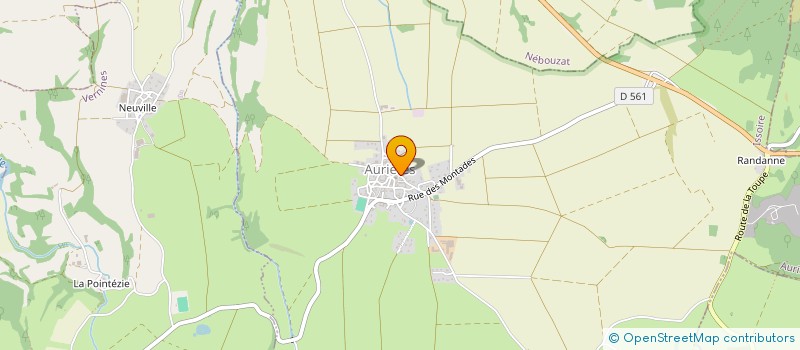 localisation de l'entreprise MANLHIOT WILLIAM  AURIERES