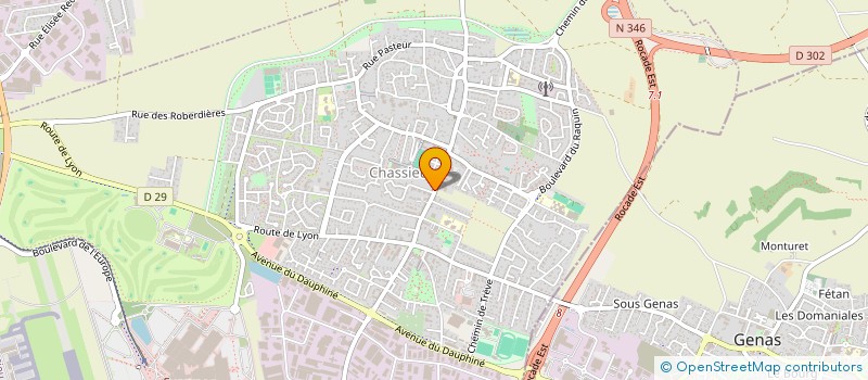 localisation de l'entreprise MANLO  CHASSIEU