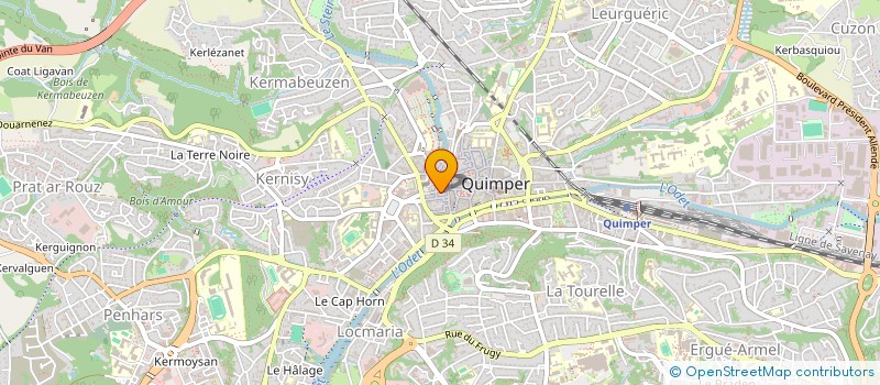 localisation de l'entreprise MANMUZH à QUIMPER