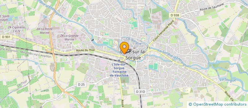 localisation de l'entreprise MANNI COLETTE ET GERARD  L'ISLE-SUR-LA-SORGUE