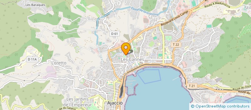 localisation de l'entreprise MANNIA PLOMBERIE CLIMATISATION à AJACCIO