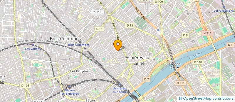 localisation de l'entreprise MANO 721 à ASNIERES-SUR-SEINE