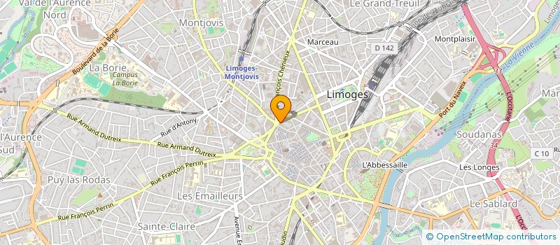 localisation de l'entreprise MANO à LIMOGES