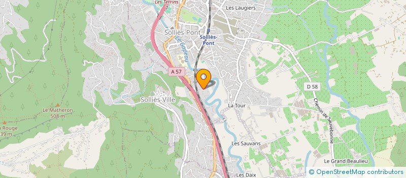 localisation de l'entreprise MANO  SOLLIES-PONT