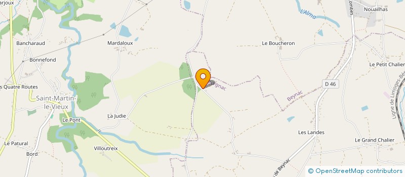 localisation de l'entreprise MANO à BURGNAC
