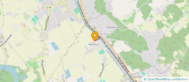 localisation de l'entreprise MANO A MANO  POMPIGNAN