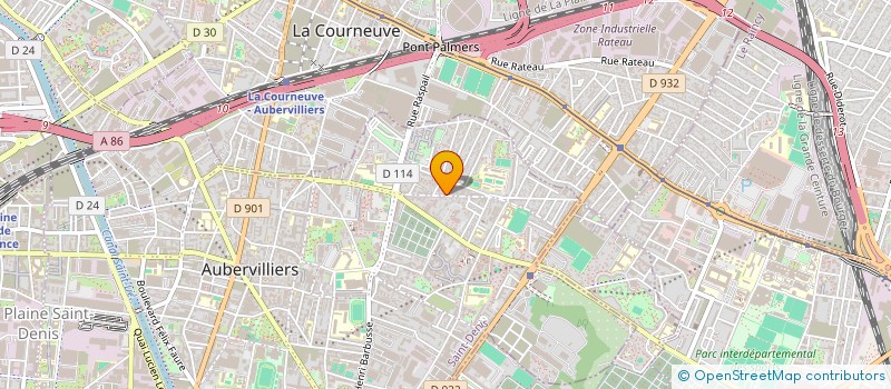 localisation de l'entreprise MANO ARCHITECTURE  AUBERVILLIERS