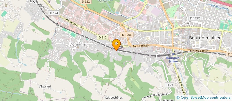 localisation de l'entreprise MANO CENT PRESSION  BOURGOIN-JALLIEU