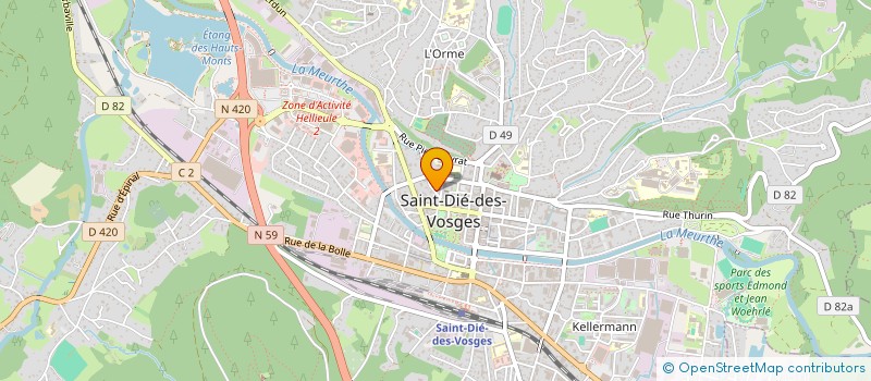 localisation de l'entreprise MANO FACTO FOOD SERVICES  SAINT-DIE-DES-VOSGES