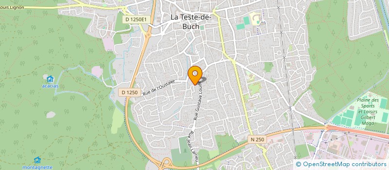 localisation de l'entreprise MANO-HUET C.  LA TESTE-DE-BUCH