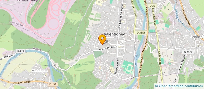 localisation de l'entreprise MANO IMMO  VALENTIGNEY