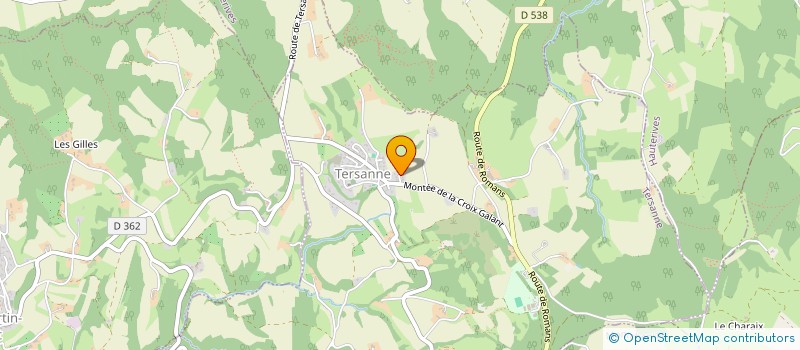 localisation de l'entreprise MANO T.P.  TERSANNE